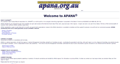 Desktop Screenshot of apana.org.au