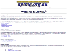Tablet Screenshot of apana.org